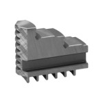 BISON Hard Solid Jaws for 4-jaw Scroll Chuck Ø160 mm for in- and outside clamping type 36**/37**